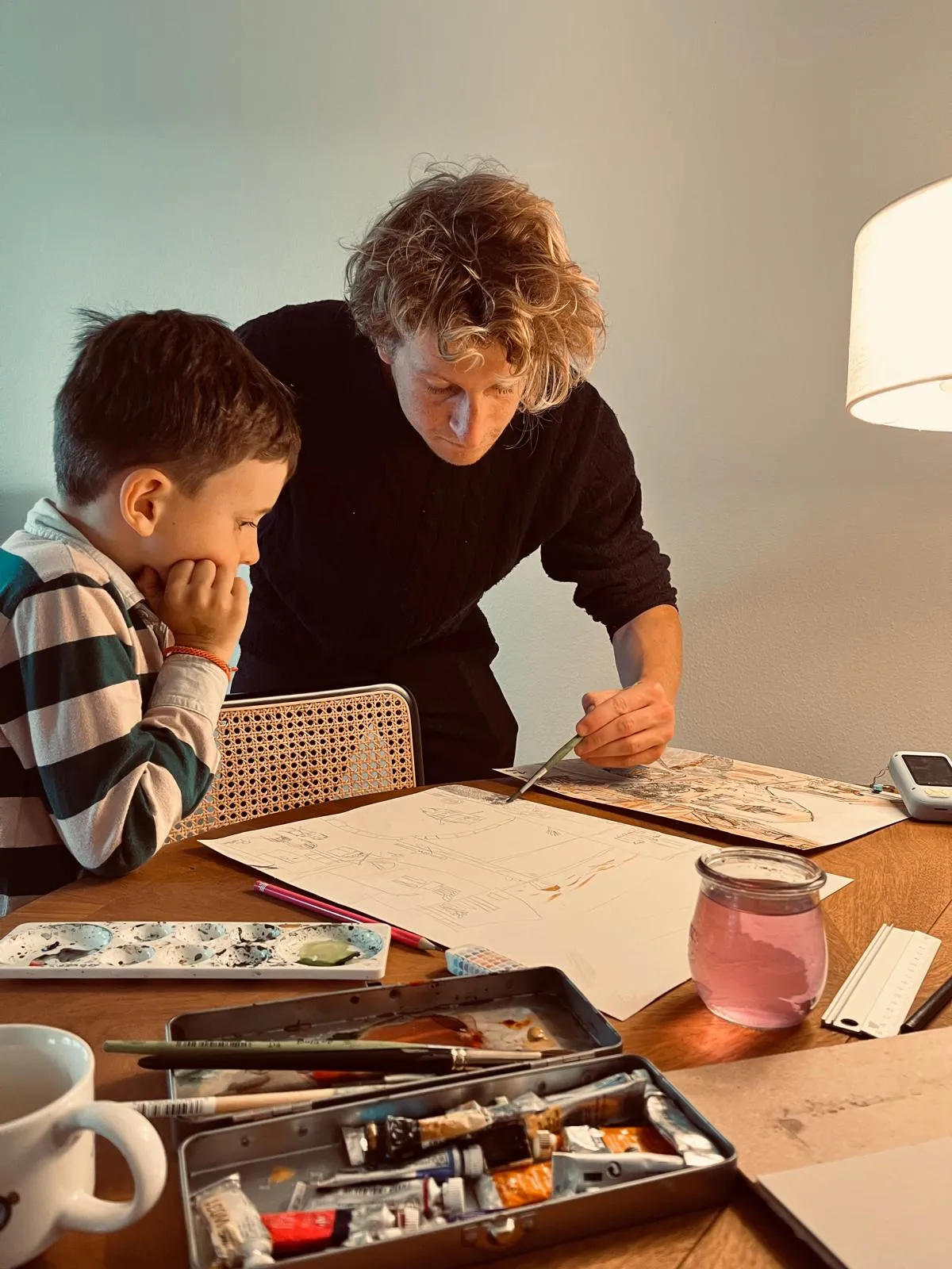 Raphaël Longo à l'atelier