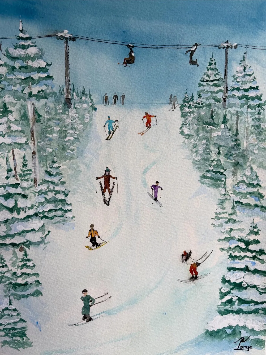 Sur les pistes